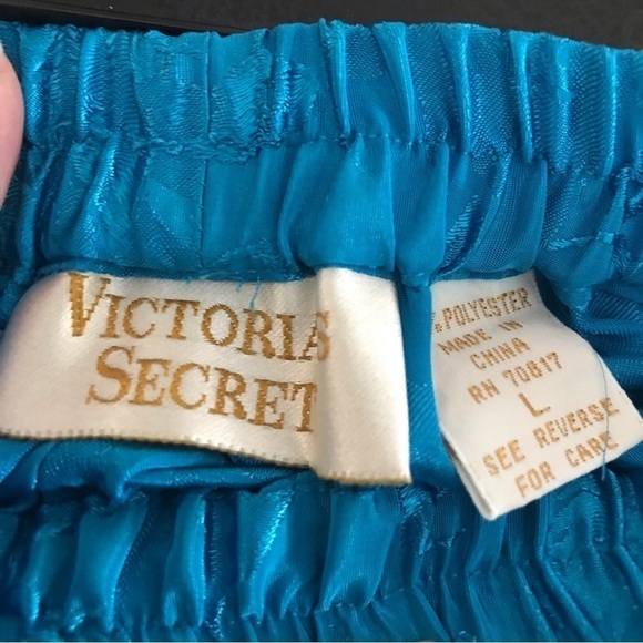 Victorias Secret Vintage 2 PC Intimates Sleeveless Short Set PJ Loungewear L - Picture 9 of 9